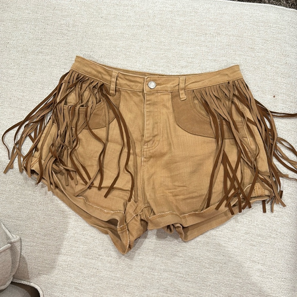 Cowboy fringe shorts size large